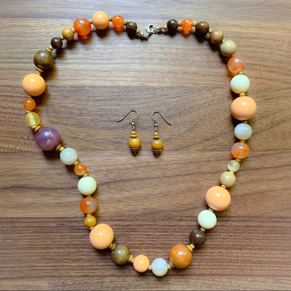 Mixed beads Necklace Set
